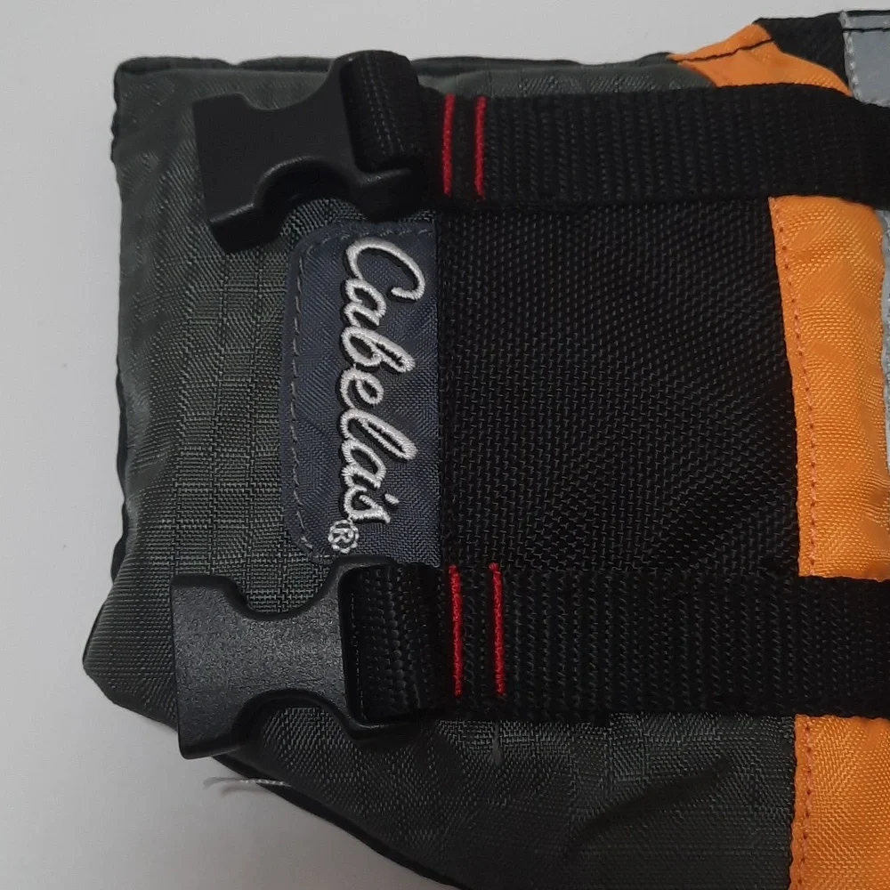 Cabelas Dog Life Jacket, Yellow and Black